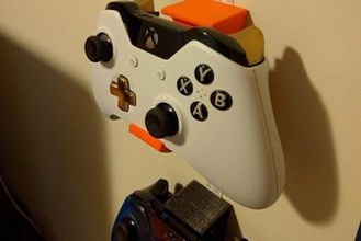 xbox one controller mount games wall 3d print model - Mito3D