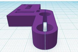 eje y tope terminal abrazadera de la prusa i3 varillas 8mm - split fabricante bricolaje Varilla 3d print model - Mito3D