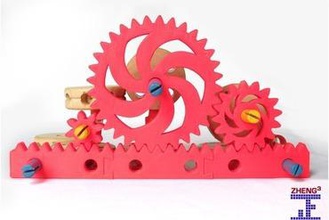 zheng3 tinkeriffic Getriebe - Spielzeug tinkertoys Gang Spielplatzgeräte 3d print model - Mito3D