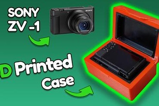 zv-1 3d printed case soft shell tpu outer pla Maker/DIY zv 1 sony 3d print model - Mito3D