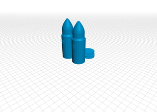 50cal sal pimenta shaker objetos domésticos do reino 3d print model - Mito3D