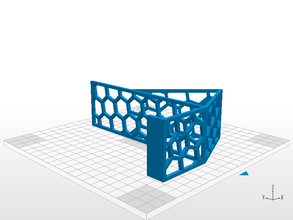 asymetric honeycomb bookstand mg household objects contest2015 3d print model - Mito3D