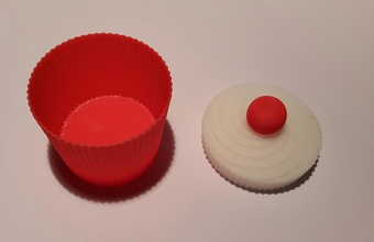 cupcake kutusu ev eşyaları contest2015 dekoratif kap 3d print model - Mito3D