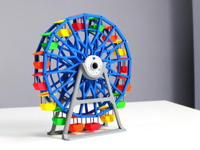 roue de ferris art & design d'attractions l'assemblée la conception parc rotation zortrax 3d print model - Mito3D