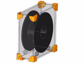 filament cas standard de 70 mm bobine zortrax pièces le conteneur 3d print model - Mito3D
