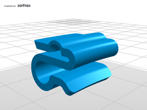 filament clip z-rolls zortrax parts roll z-abs 3d print model - Mito3D
