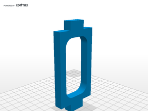 filament reel holder zortrax parts 3d print model - Mito3D