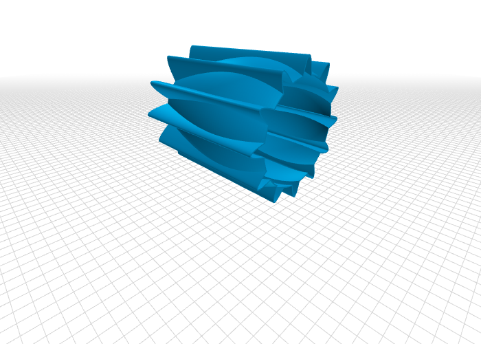 engrenagem vaso arte & design mudanças 3D print model - Mito3D
