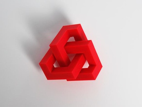 geometrische Knoten Kunst & design 3d print model - Mito3D