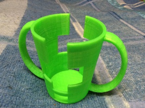 hand assistants household objects cup holder assist 3d print model - Mito3D