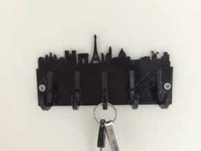 Schlüsselanhänger paris portachiavi parigi Kunst & design keychain 3d print model - Mito3D