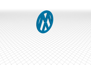logo von volkswagen Automotive Auto golf 3d print model - Mito3D