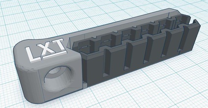 makita lxt bits-holder 6 bits engineering contest2015 bit-holder bit 3d print model - Mito3D