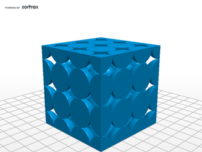 simple cubic units education chemistry unit cell 3d print model - Mito3D