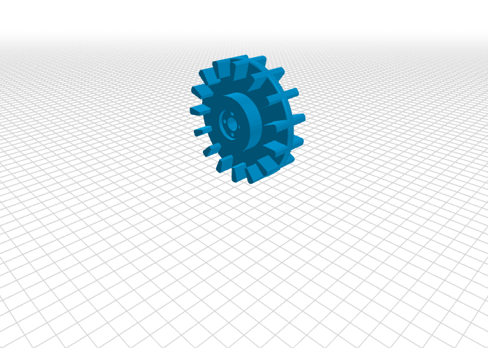 Ritzel 50mm leichte gummispur in der Robotik verfolgt Roboter tracks 3D print model - Mito3D