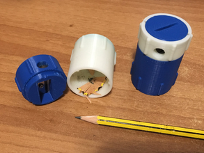 tub pencil sharpener household objects temperamatite 3d print model - Mito3D