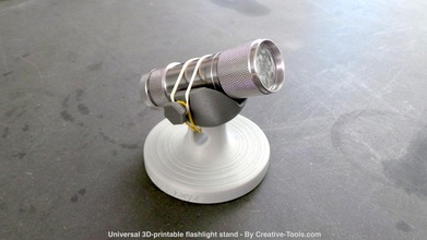 universal 3d imprimíveis lanterna stand objetos domésticos titular iluminação luz nos tripé 3d print model - Mito3D