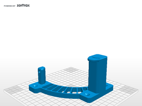 Wand-Berg-spool-Halter zortrax Teile mount 3d print model - Mito3D
