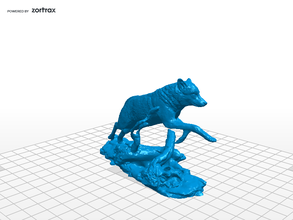 lupo art & design animale 3d print model - Mito3D
