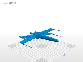 x-wing aviação star wars xwing 3d print model - Mito3D