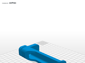 zortrax m200 spool holder longer version v1 parts wider rolls 3d print model - Mito3D